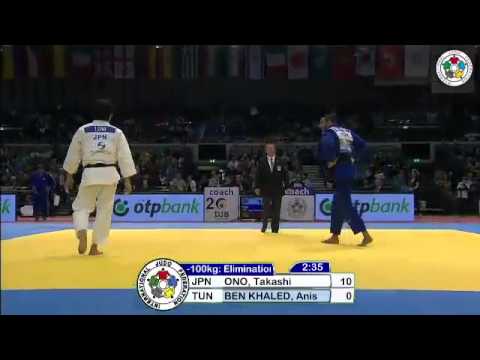 Grand Prix Düsseldorf 2013  100kg ONO, Takashi JPN   BEN KHALED, Anis TUN