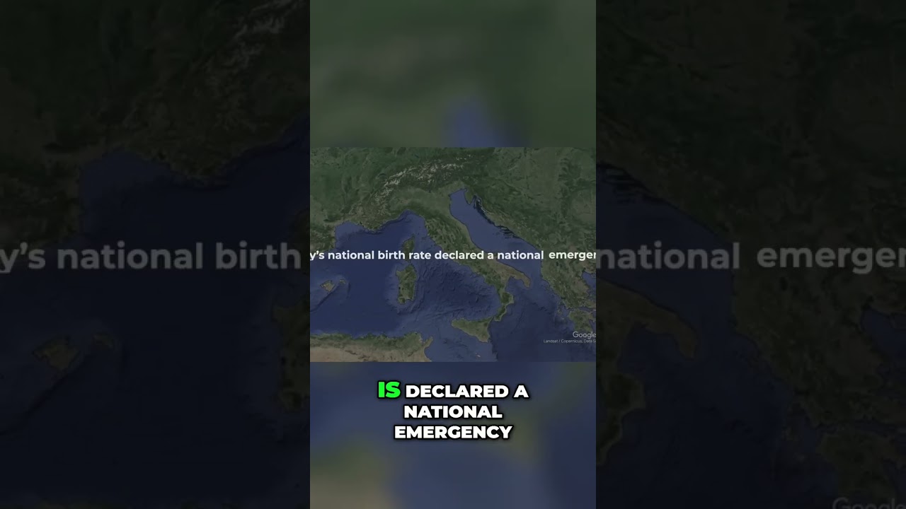 Birth Rate Declared As A National Emergency In Italy