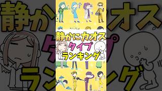 【16TYPE】静かにカオスランキング #mbti #16パーソナリティ #shorts #ランキング