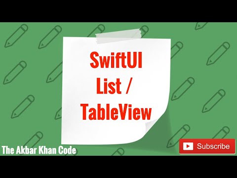 SwiftUI List / TableView | Dynamic List & Identifiable | In Urdu/Hindi | Tutorial #6 | Part #1