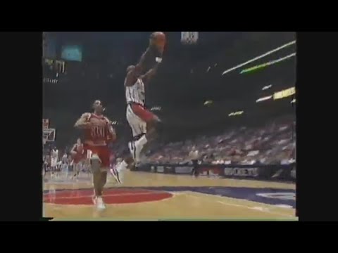 Clyde Drexler 23 Points 5 Ast Vs. Bulls, 1995-96.