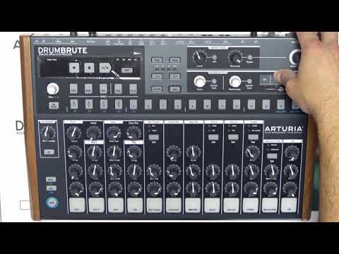 Arturia DrumBRUTE - Sounds and Patterns Demo (No Talking)