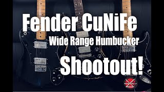 Video thumbnail for Fender CuNiFe Wide Range Humbucker Shootout! by Lord Fuzzman