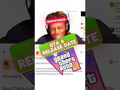 ISHOWSPEED Reacts to GTA6 Delay #ishowspeedshorts