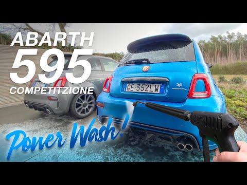 Abarth 595 Competizione (180 hp) - POV drive & power wash!