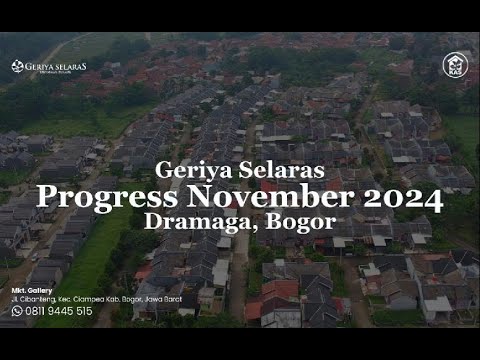 Progress Pembangunan Kawasan Geriya Selaras - November 2024