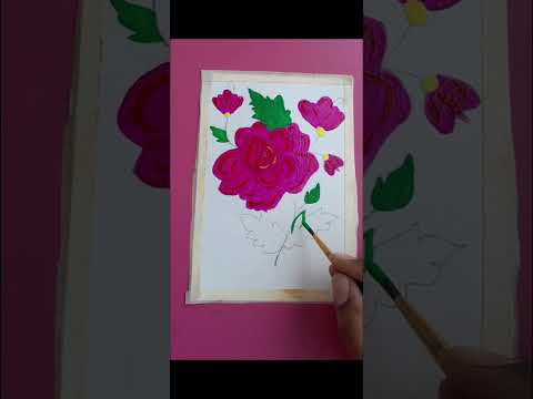 beautiful flower painting #flowers #painting #samartpalette