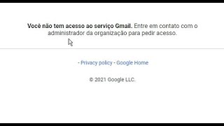 Resolvendo problema após invasão do gmail, "Você não tem acesso ao serviço gmail."