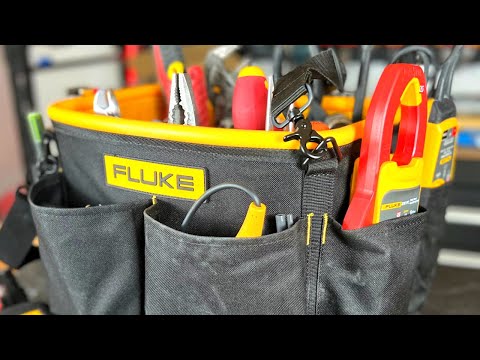 Electrician tool bag setup. FLUKE BUCKET TP25
