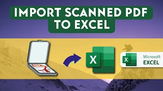Unlock the Secret to Importing Scanned PDF Data into Excel with Ease!