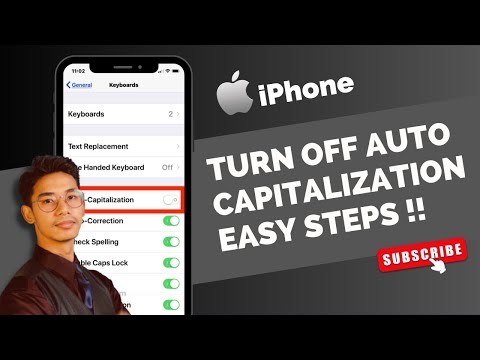 Turn OFF Auto Capitalization on iPhone !