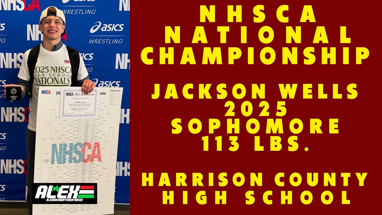 NHSCA Championship match review w/ Jackson Wells (Harrison County; 2025 113 lbs.)