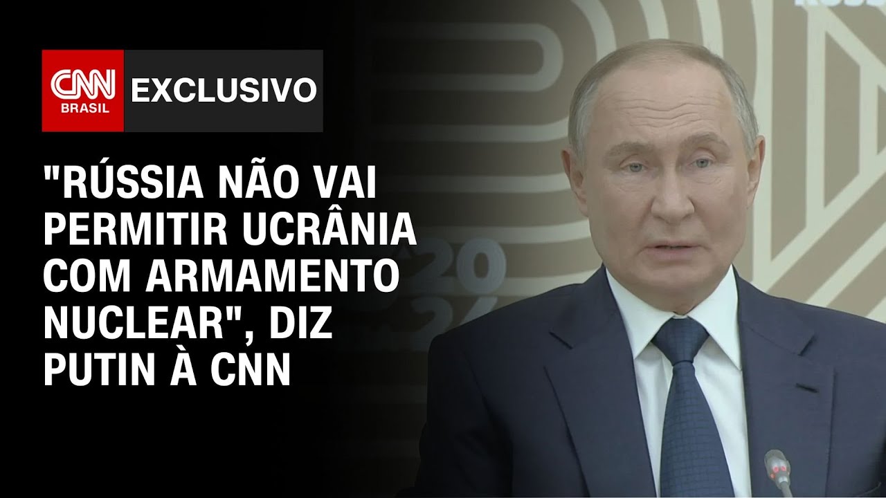 "Rússia não vai permitir Ucrânia com armamento nuclear", diz Putin à CNN | BASTIDORES CNN