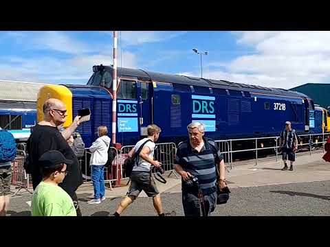 DRS crewe open day 2022 37218 start up