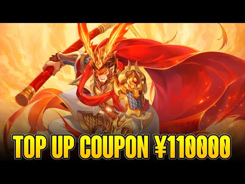 Monkey King New Journey Idle RPG - Top Up Coupon ¥110000 , Every Day ¥10000 , Full Hero & Resources