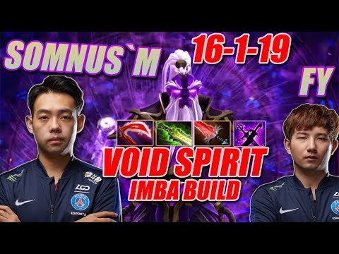 Somnus - Void Spirit Safelane | New Imba Build on 7.23 Dota 2 Patch | Pro Immortal MMR Full Gameplay