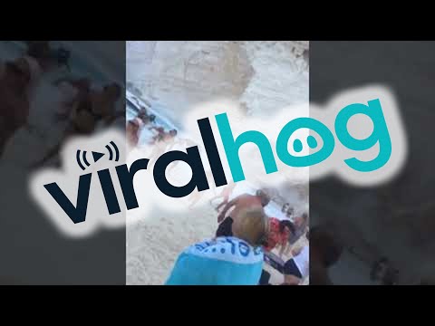 Cliff Collapses at Shipwreck Beach, Zakynthos || ViralHog