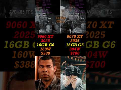 🤯🚀'RX 9070 XT vs 9060 XT – 16GB GPU Test (FPS,⚡📊 Temp & Power!)'⚔️ Best 1440p & 4K test #benchmark