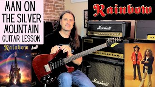 How To Play Man On The Silver Mountain By Rainbow - Ritchie Blackmore And Ronnie James Dio