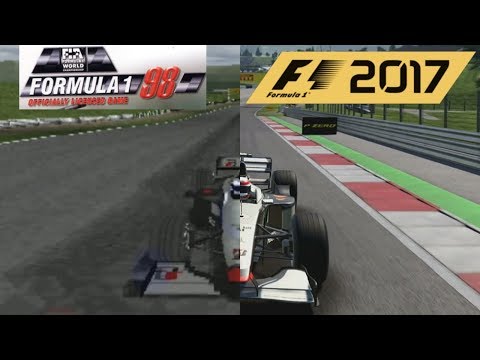 F1 2017 Vs Formula 1 1998 - McLaren MP4/13 Hotlap Comparison