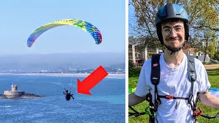 Elliot tries flying