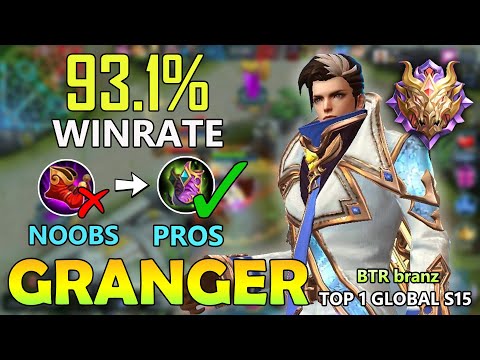 93.1% WINRATE!!GRANGER  BEST BUILD 2020 -TOP 1 GLOBAL (S15)GRANGER 2020 BY KING Branz