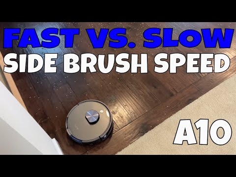 Should all Robot Vacuums let you change the Speed of the Side Brush? iLife A10 Pickup Test slow/fast