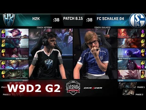 H2K Gaming vs FC Schalke 04 | Week 9 Day 2 S8 EU LCS Summer 2018 | H2K vs S04 W9D2