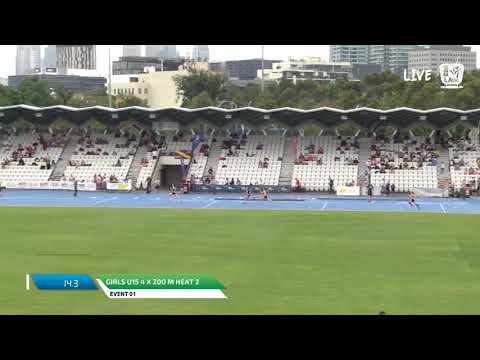 Girls U15 4 x 200m Heat 2 - 2018 SUBWAY State Relay Championships // LAVicTV