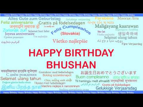 Bhushan   Languages Idiomas - Happy Birthday