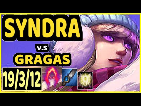 AHAHACIK (SYNDRA) vs GRAGAS - 19/3/12 KDA JUNGLE GAMEPLAY - EUW Ranked GRANDMASTER