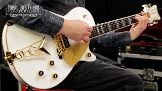 Video thumbnail for Gretsch Guitars G6134 White Penguin Electric Guitar by Musician's Friend