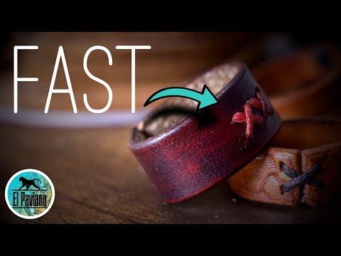 How i craft a INCREDIBLE easy Leather Ring from Scrap