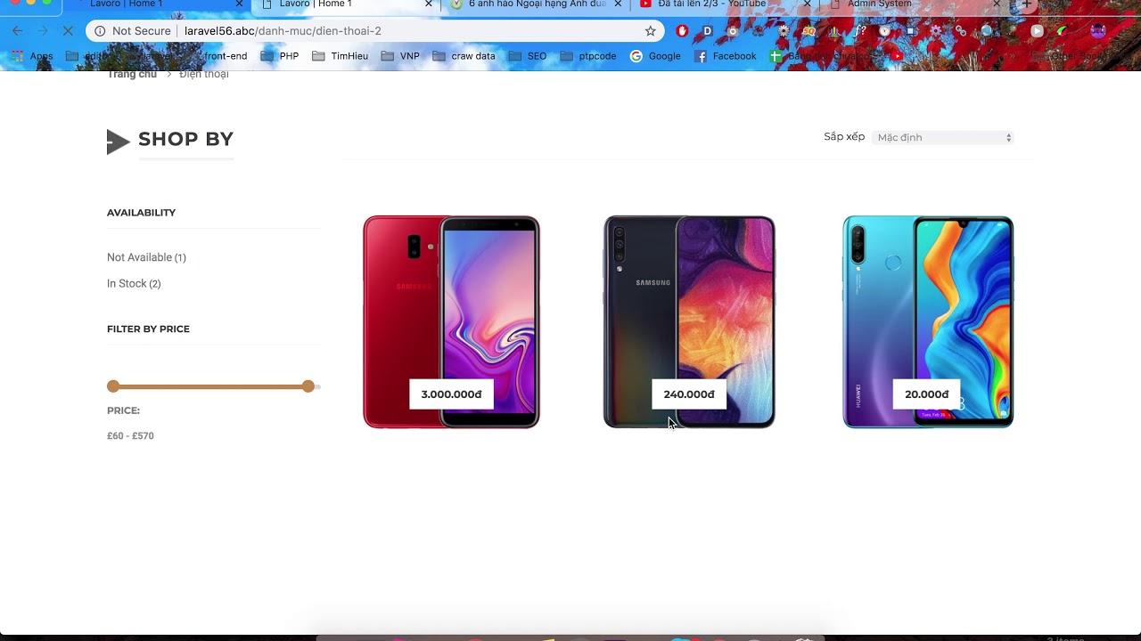 Bài 50.1 Lọc sản phẩm - Xây dựng website bán hàng laravel