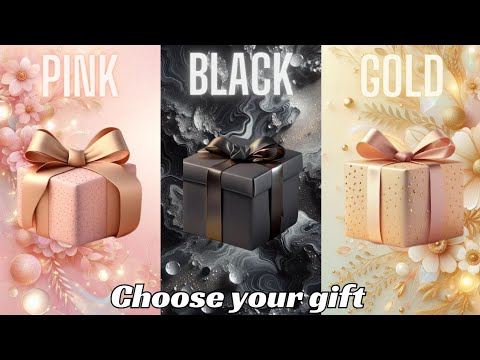 Choose your gift ????????????????|| 3 gift box challenge || 2 good & 1 bad || Pink, Black & Gold #chooseyourgift