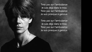 Françoise Hardy: &quot;Tirez pas sur l&#39;ambulance&quot;  +  paroles, texte HQ