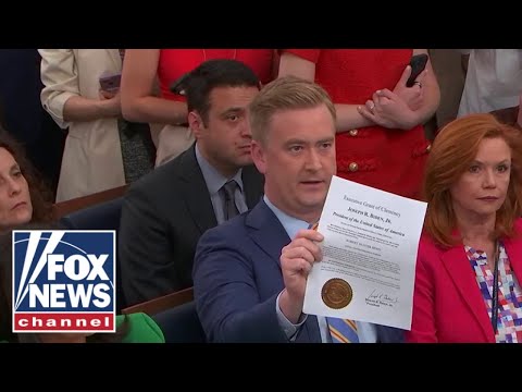 'Who was running the country?': Peter Doocy questions Leavitt on Biden pardon legitimacy