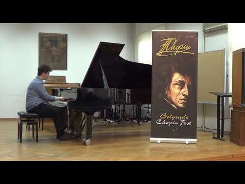 BELGRADE CHOPIN FEST 2019 - Review of piano talents, Ćalić Stefan