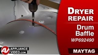 Maytag Dryer Loud Noise — Drum Baffle Repair and Diagnostic