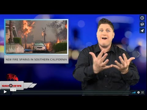 New fire sparks in Southern California (ASL - 11.14.18)