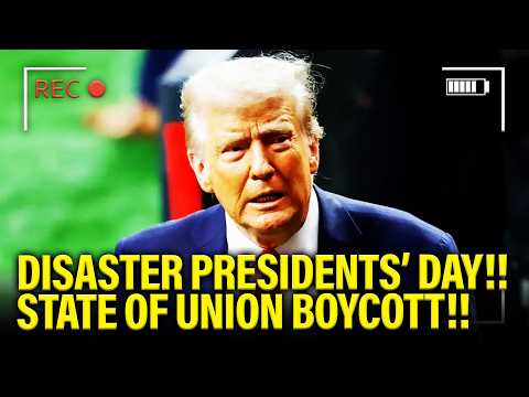 Trump has DISASTER Presidents’ Day over STATE OF UNION BOYCOTT