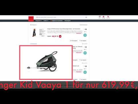 Schnäppchen/Billiger des Tages 15.10.20 - CROOZER Kinderfahrradanhänger Kid Vaaya 1