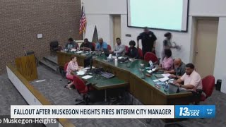 Fallout hangs over Muskegon Heights city council after firing interim city manager