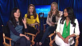 #RedCarpetReport Interview @Mistresses_ABC @Alyssa_Milano #YunjinKim @RochelleAytes @JesMacallan video