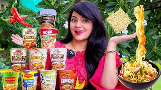Trying every CUP NOODLES | Food Vlog