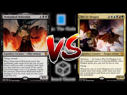 1V1 EDH: DEMONLORD BELZENLOK VS THE UR DRAGON: ROUND 1