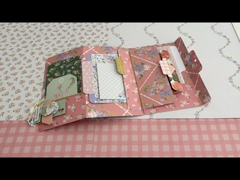 ✨ One Sheet Wonder ✨ Multi-Pocket Fold Out Folio - TUTORIAL 12x12 Paper
