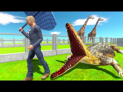 Crocodile ESCAPES From Zoo - Animal Revolt Battle Simulator