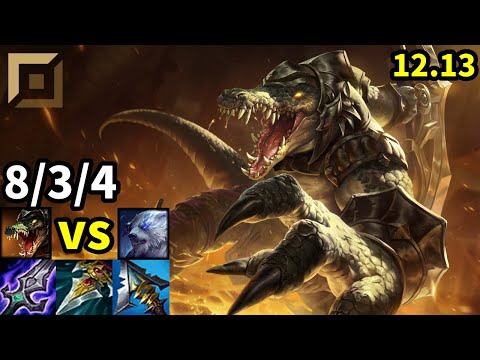 Renekton Top vs Volibear - KR Challenger | Patch 12.13