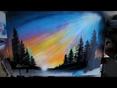Sun rays - SPRAY PAINT ART by Skech